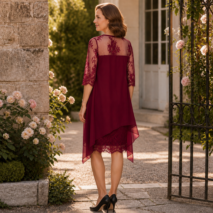 Wearbella – Sukienka w stylu koronkowym z asymetrycznym dołem, która naprawdę pasuje