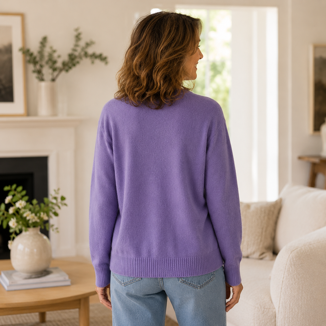 Wearbella – Krótki kardigan z przyciskami i miękkiego dzianiny
