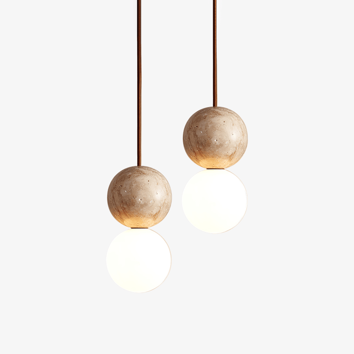 Lampa Wisząca Camille z Travertynu