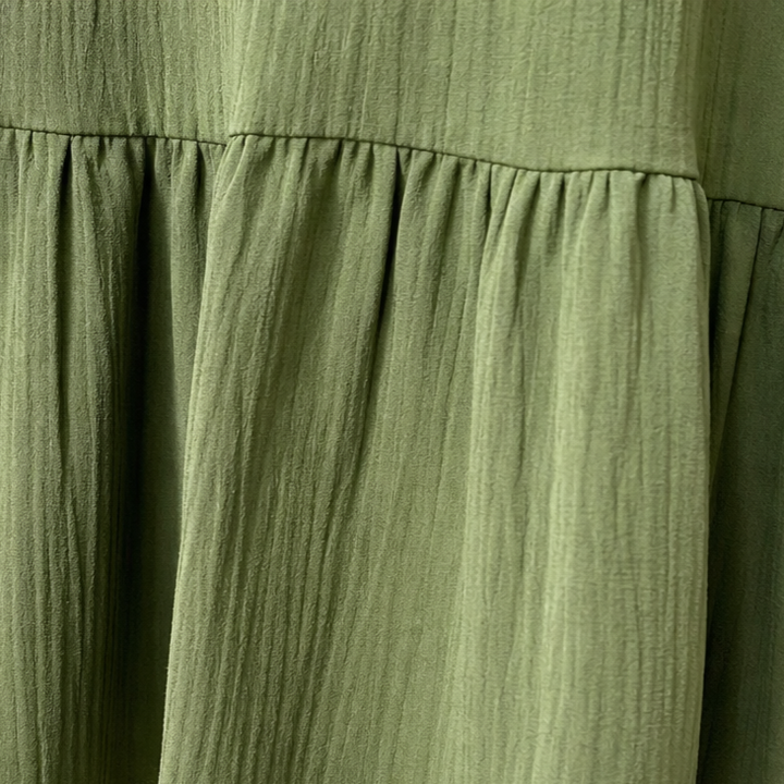 Wearbella – Oversized Biskupa Rękaw Boho Maxi Sukienka