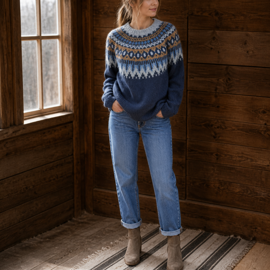 Wearlyn – Sweter dzianinowy z opadającymi ramionami w kolorze blokowym