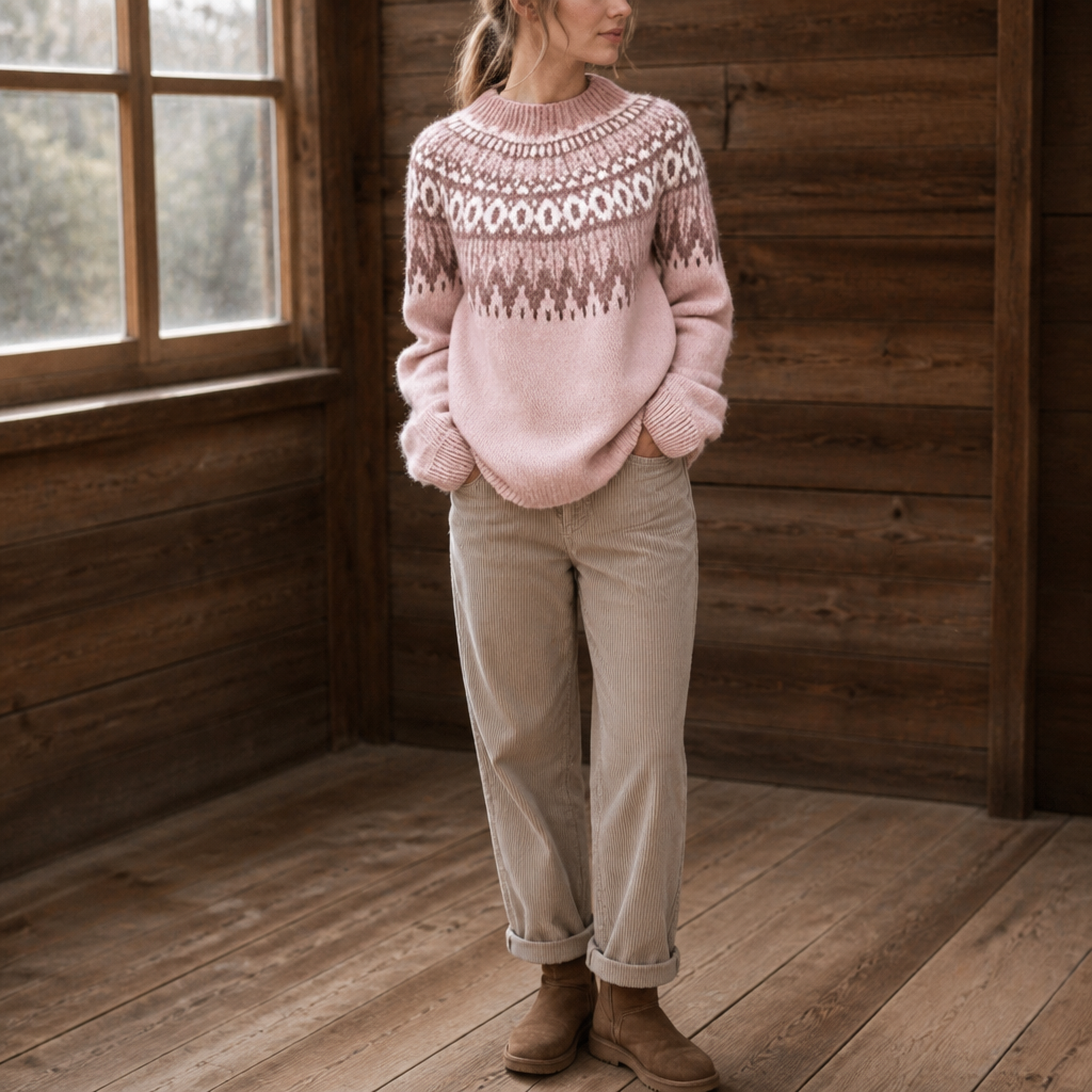 Wearlyn – Sweter dzianinowy z opadającymi ramionami w kolorze blokowym