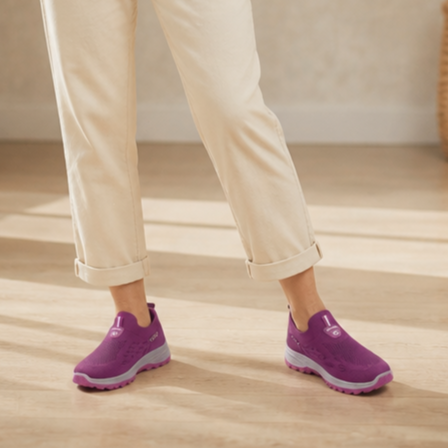 Flexwell – Elastyczne Sneakersy Slip-On w Szerokim Rozmiarze