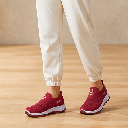 Flexwell – Elastyczne Sneakersy Slip-On w Szerokim Rozmiarze