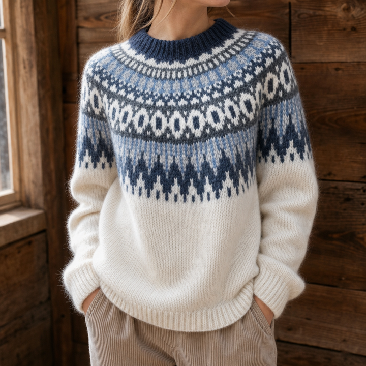 Wearlyn – Sweter dzianinowy z opadającymi ramionami w kolorze blokowym