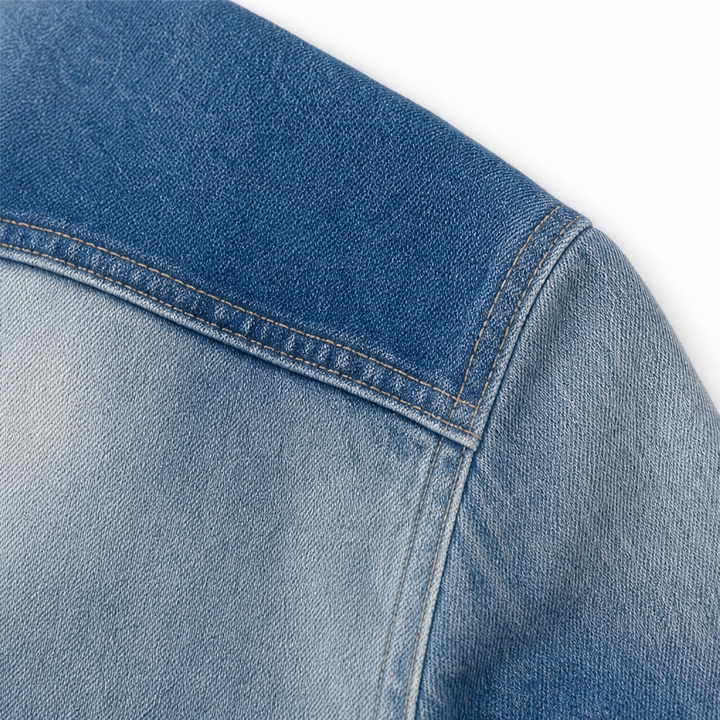 Lunavia – Dżinsowa Kurtka Longline z Otwartym Przodem