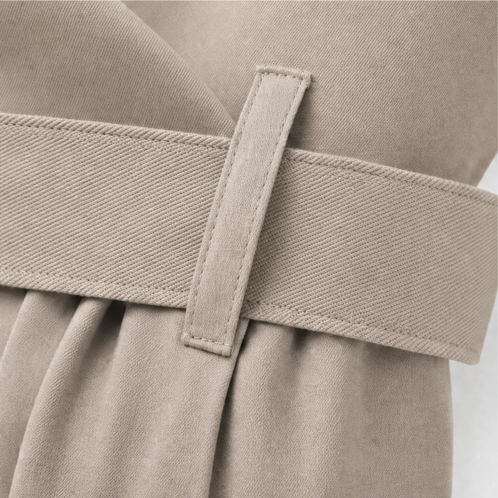 Wearbella – Płaszcz Trench z Paseczkiem i Podwójnym Zapięciem