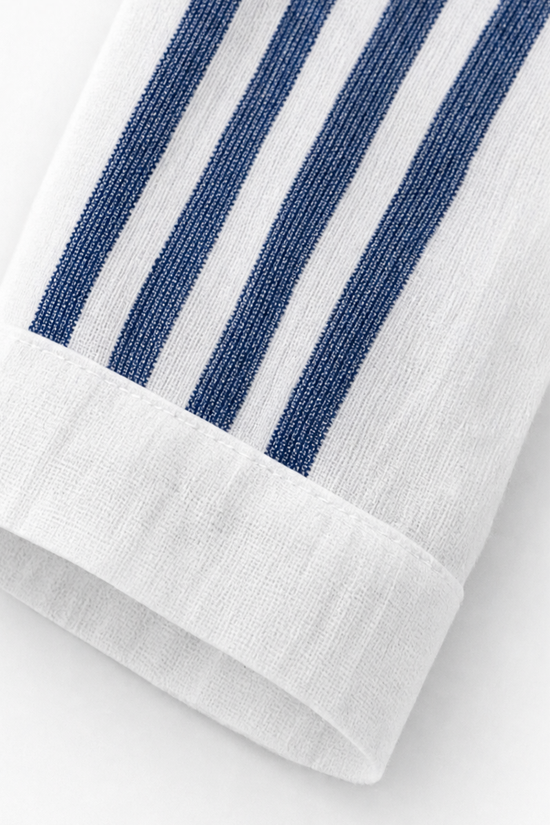 Wearbella – Bluzka w paski z dekoltem w serek i 3/4 rękawem