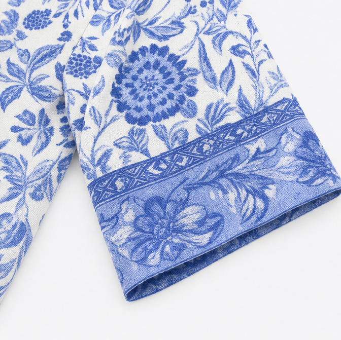 Florenza – Boho Sukienka Midi z Dekoltem w Serek i Warstwowym Dołem