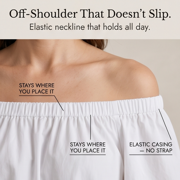 Florenza – Sukienka Off-Shoulder z Rzeźbionymi Różami dla Kobiet