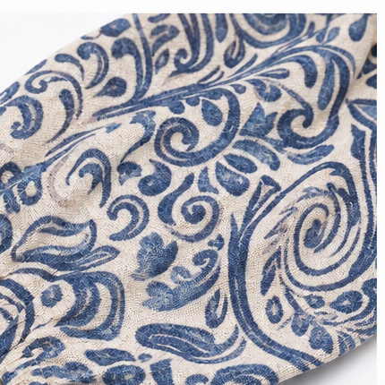 Florenza – Vintage Sukienka Maxi w Wzór Paisley z Dekoltem w Serek i Półrękawami