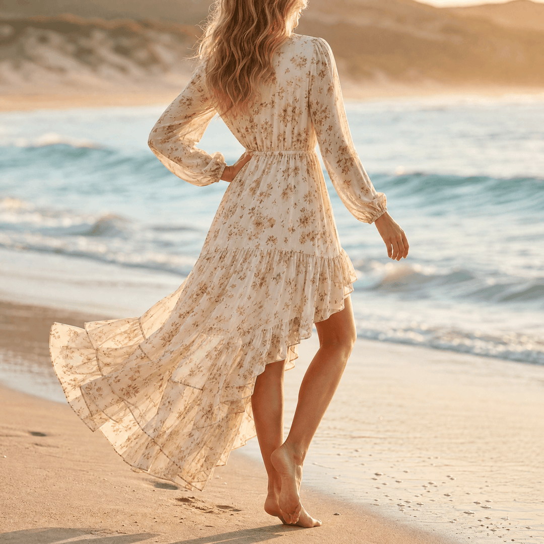 Florenza – Asymetryczna Sukienka Boho Maxi dla Kobiet