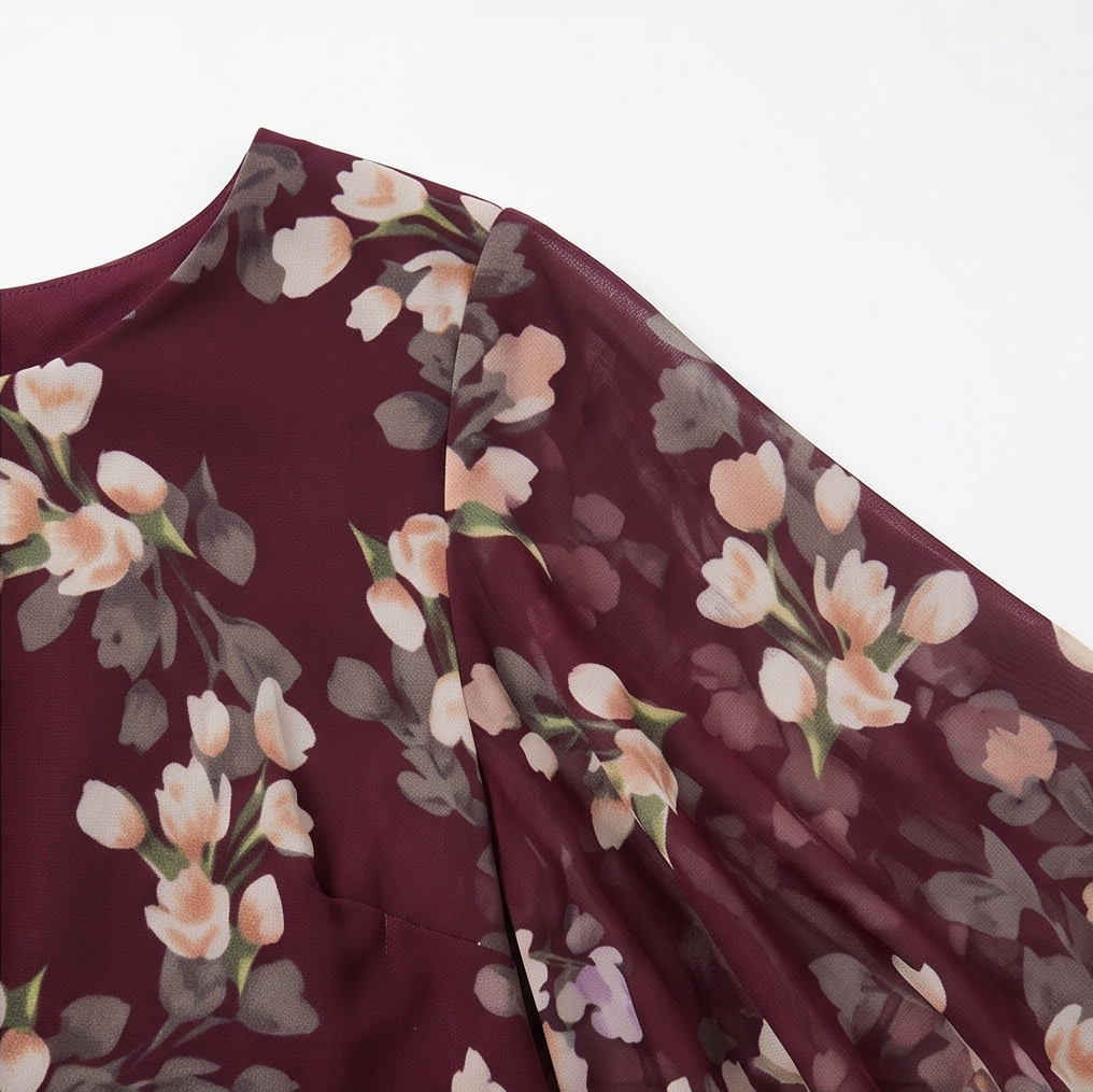 Florevia – Elegancka sukienka z narzutą dla kobiet