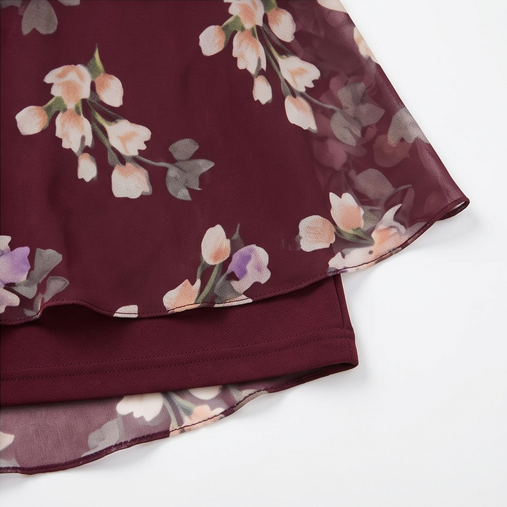 Florevia – Elegancka sukienka z narzutą dla kobiet