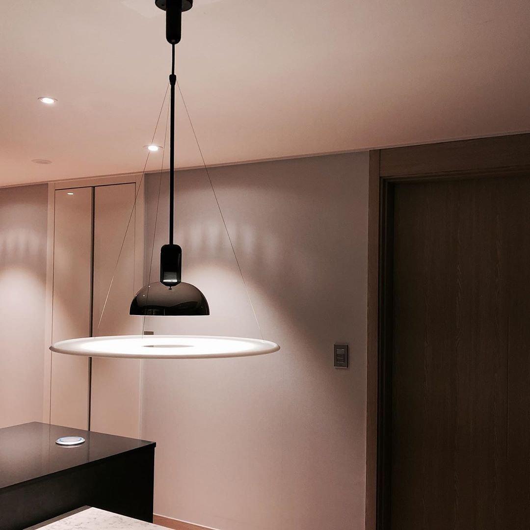 Lampa wisząca w kształcie latającego talerza