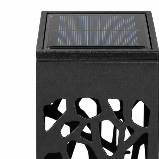Glenmore – Solarne Lampy Ścieżkowe z Mozaikowym Wzorem Cienia (Zestaw 8 Sztuk)