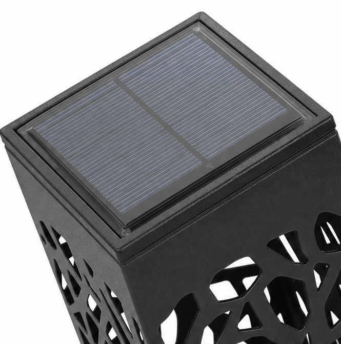 Glenmore – Solarne Lampy Ścieżkowe z Mozaikowym Wzorem Cienia (Zestaw 8 Sztuk)