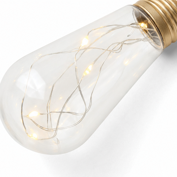 Glowvine – Słoneczne Lampki z Liny Konopnej z Vintage Żarówkami LED