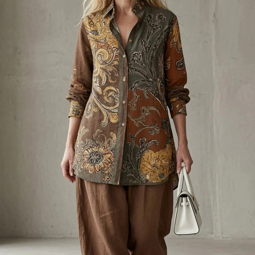 Wovana Set – Zestaw Tuniki i Spodni w Stylu Boho