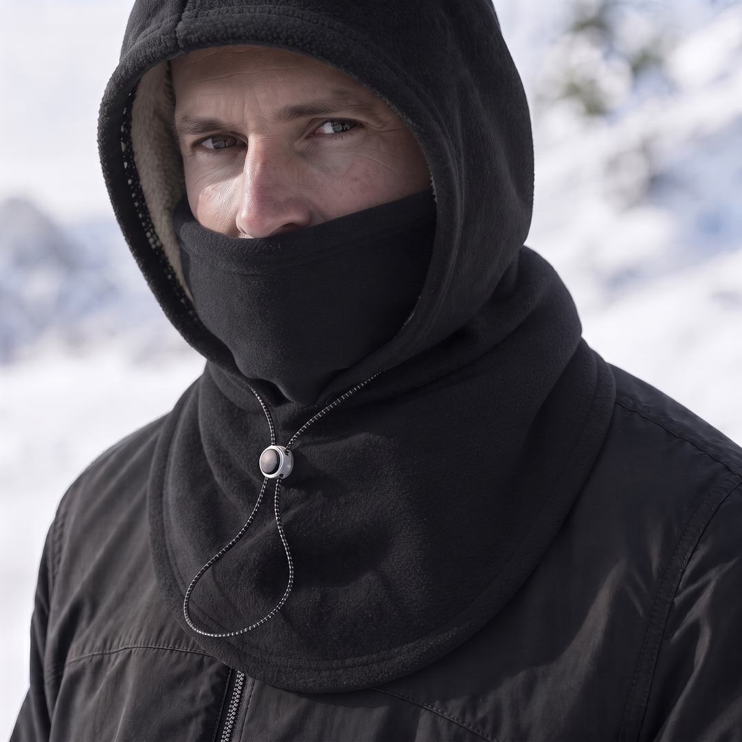Windora – Balaklava z Fleece, Regulowana, Z Zakryciem Twarzy