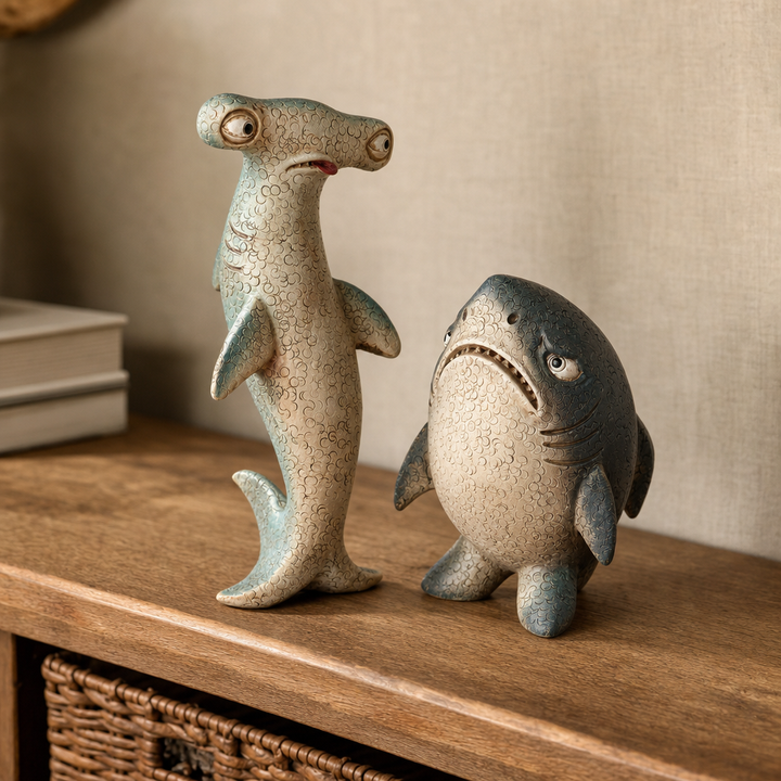 Grumplin – Zestaw figurki dwóch zniszczonych rekinów