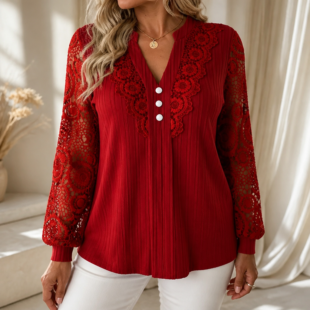 Wearbella – Top z koronkowymi rękawami, który porusza się z Tobą