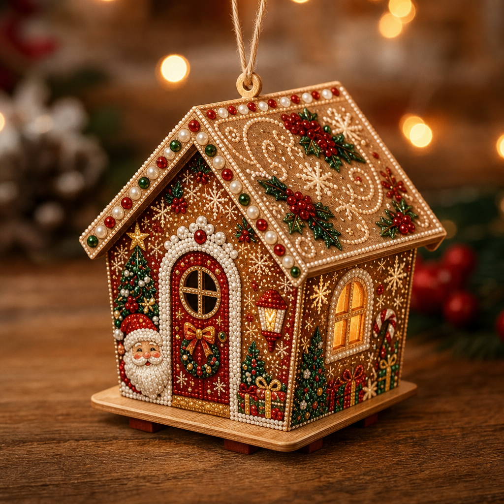 Pearlnoel – Zestaw do tworzenia 3D Piernikowego Domku z Pereł