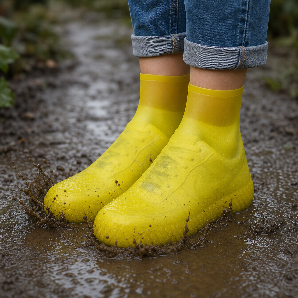 Drysole – Bezszwowe, elastyczne, silikonowe pokrowce na buty wodoodporne