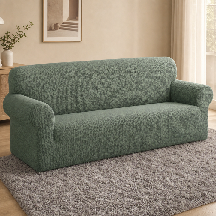 Snugfit – Teksturowana narzuta na sofę z tkaniny jacquard, antypoślizgowa