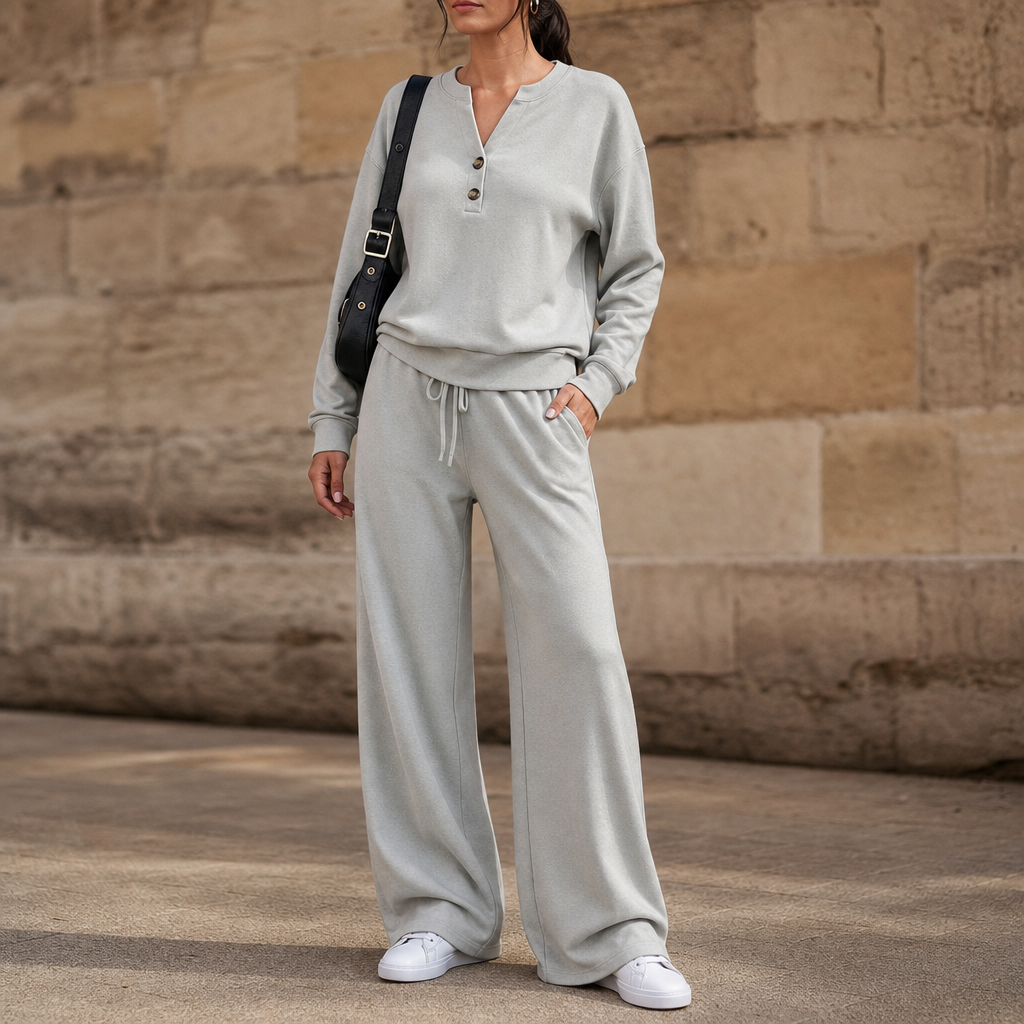 Wearbella – Zestaw z szerokimi nogawkami i paskiem