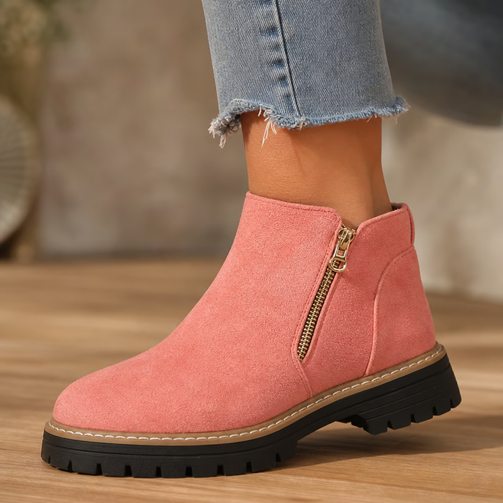 Stepwell – Botki na kwadratowym obcasie z wyściółką