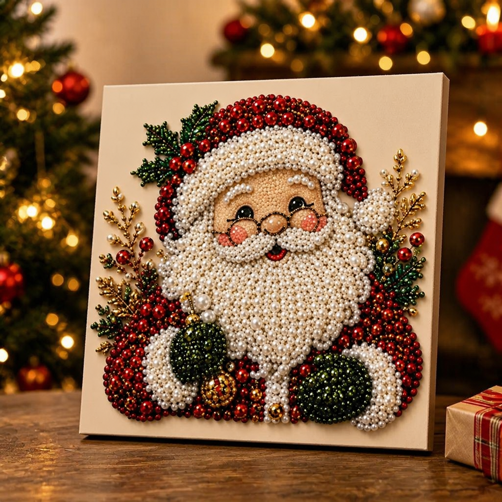 Purlbeam – Zestaw Kanwy z Perłami w Wielu Rozmiarach - Santa
