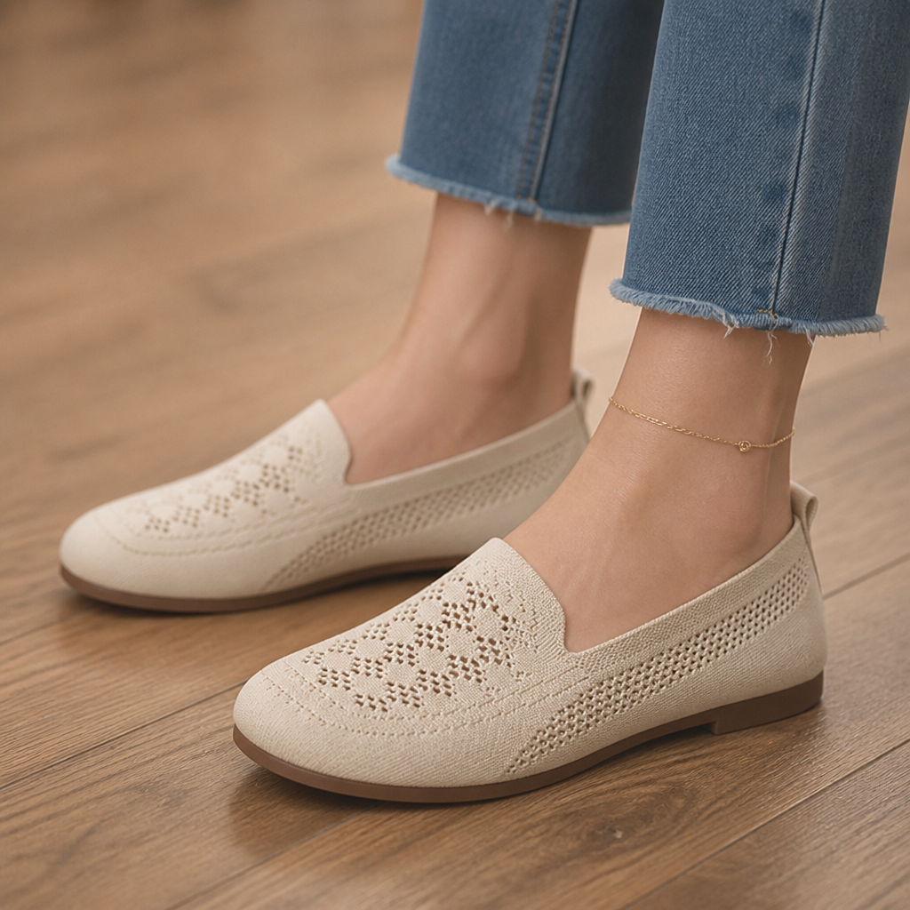 Widloom – Sneakersy Slip-On z Szerokim Noskiem