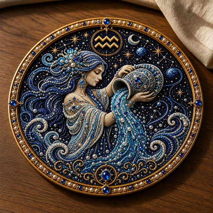 Pearlume – Zestaw do tworzenia mozaiki z 3D perłami zodiaku