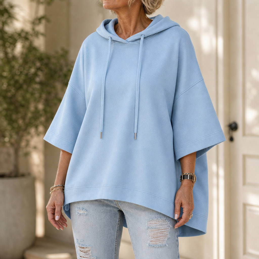 Wearbella – Oversized Bluza z Kapturem z Szerokimi Rękawami
