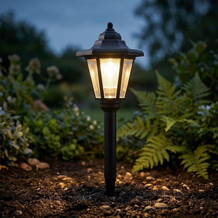 Lumivera – Vintage Sześcienna Lampa Ogrodowa Solarna