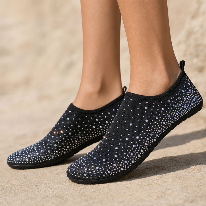 Sparkella – Kryształowe Buty Wodne Slip-On