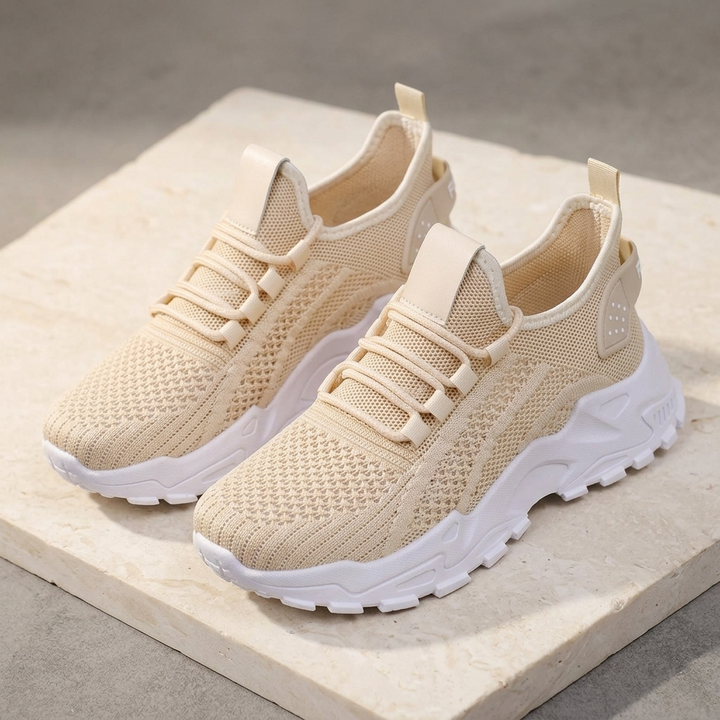 Aerloom – Damskie Oddychające Sneakersy Dzianinowe na Całodniowy Komfort