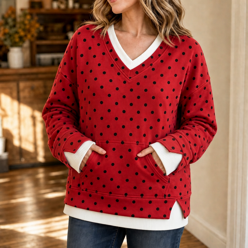 Wearbella – Sweter z kropkami w warstwach
