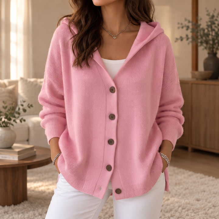 Softcove – Kardigan A-line z kapturem