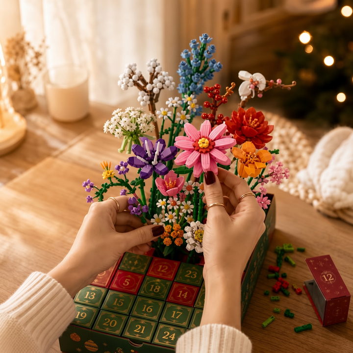 Advent Bloom – 24-dniowy kalendarz adwentowy z kwiatami do budowania
