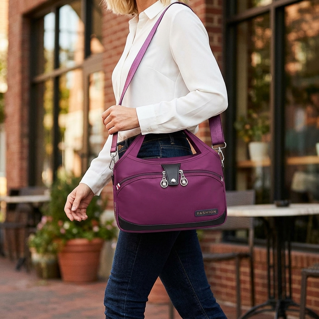 Vossa – Wodoodporna torba crossbody z 10 kieszeniami