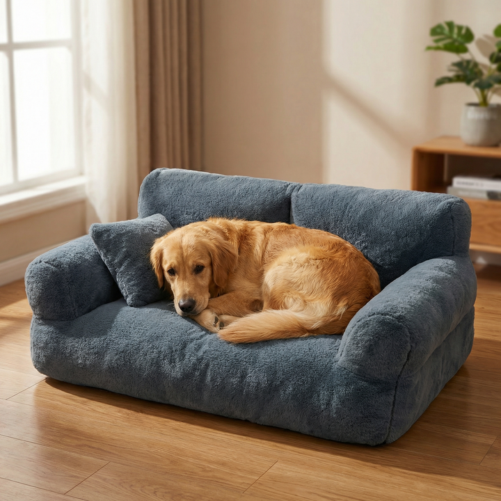 Pawluna – Pluszowa Sofa dla Zwierząt z Praniem w Pralce