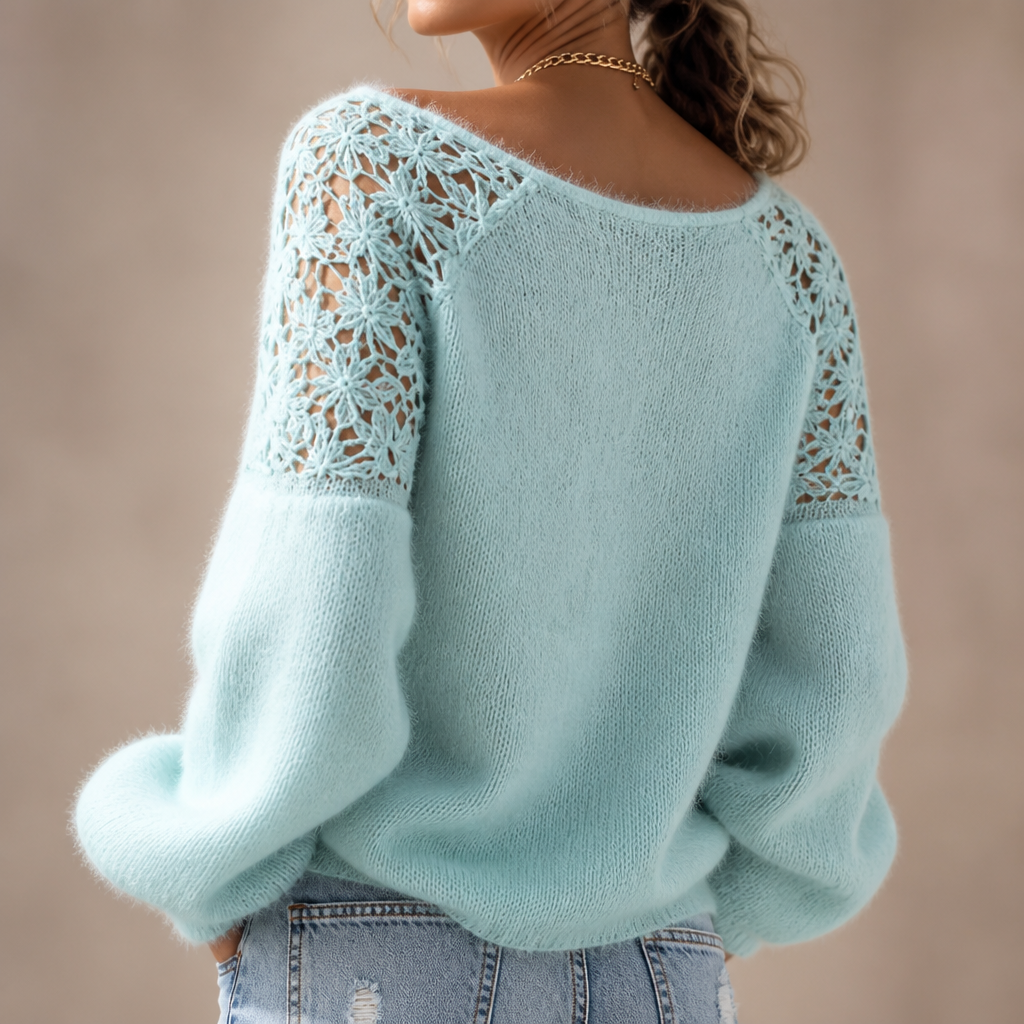 Wearbella – Sweter w koronkowym stylu, który wygląda elegancko, a nie zwyczajnie