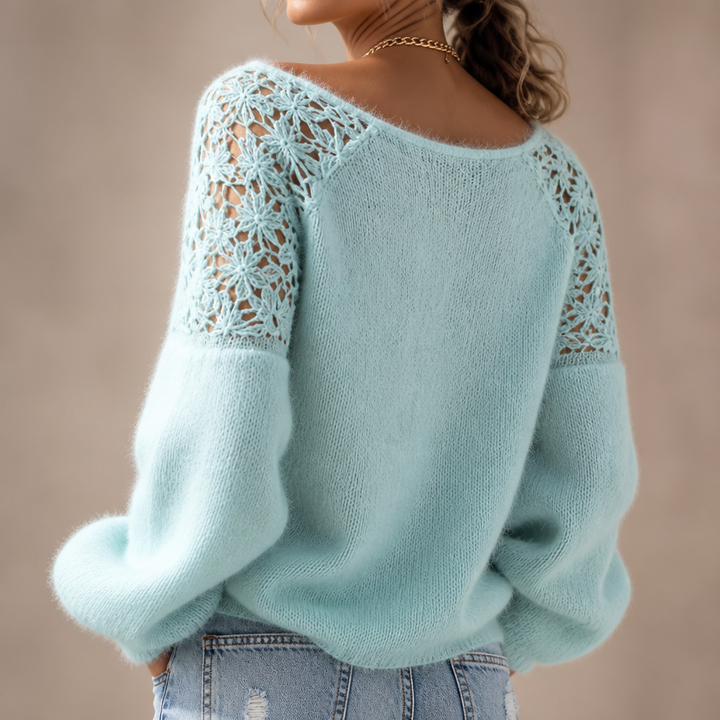 Wearbella – Sweter w koronkowym stylu, który wygląda elegancko, a nie zwyczajnie