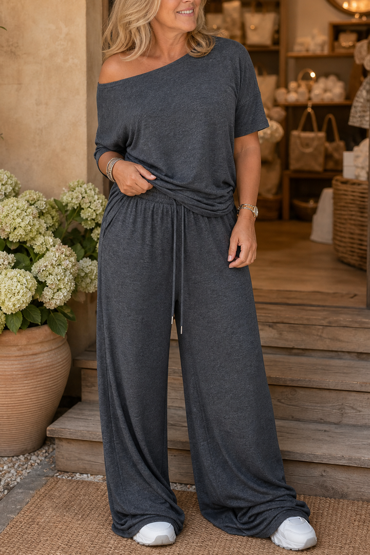 Wearbella – Zestaw z szerokimi nogawkami bez ramiączek