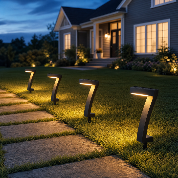 Lumenly – Rzeźbiarskie Słoneczne Lampy Ścieżkowe (Zestaw 4)