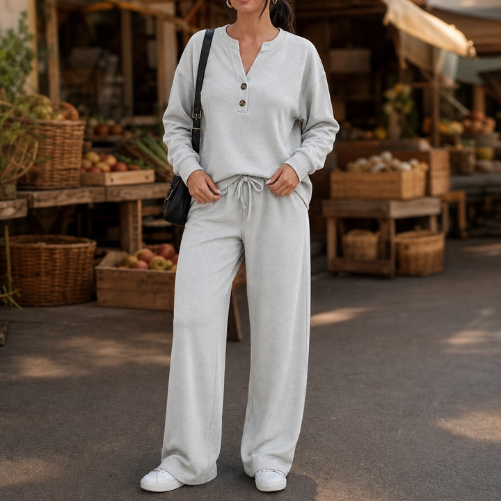 Wearbella – Zestaw z szerokimi nogawkami i paskiem