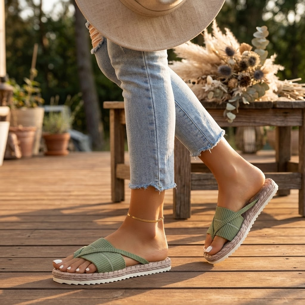 Lunara – Miękkie sandały w stylu espadryli