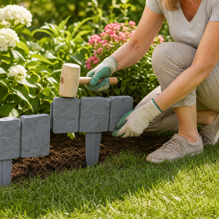 Lawnframe – Kamienna obrzeże ogrodowe do wbijania